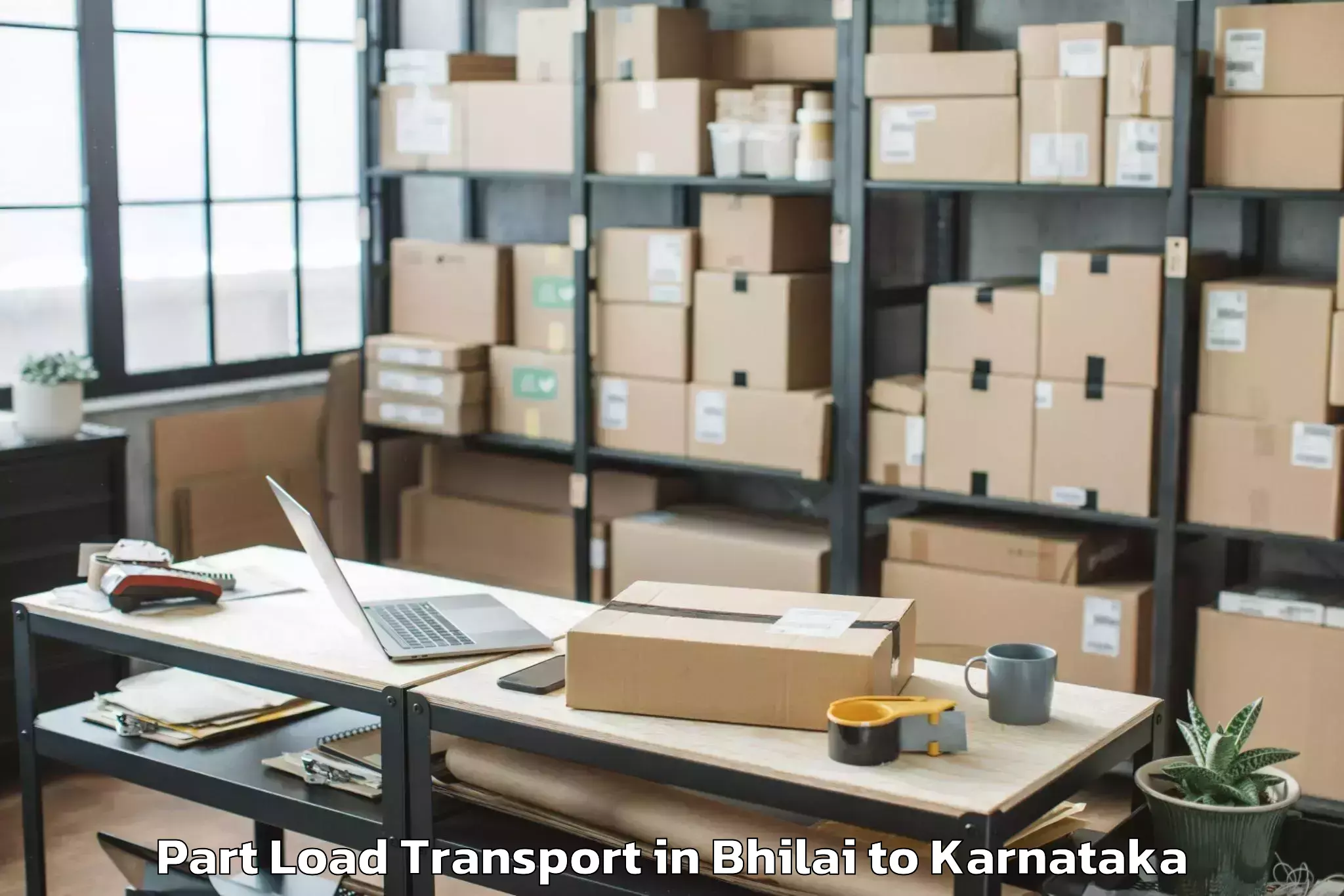 Book Bhilai to Sri Devaraj Urs Academy Of Hig Part Load Transport